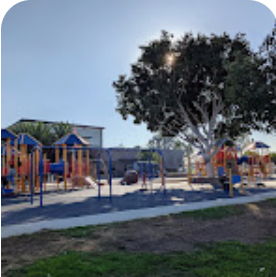 photograph of playground equipment at Carson Park in Carson, CA