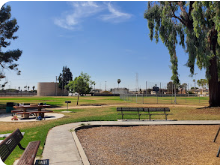 overall photo shot of roy campanella park in compton california