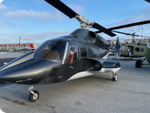 photo of a helicoptor at tomorrow's aeronautical museum in compton california